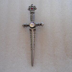Vintage JJ Jonette - Sword Tac Pin  12-30